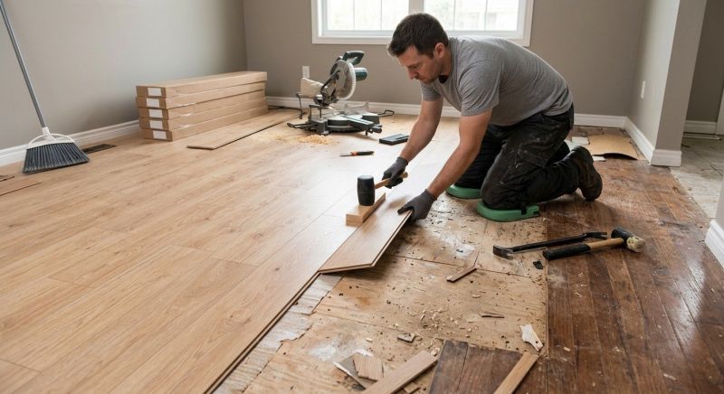 Laminate Floor Installation in Wilton, NH