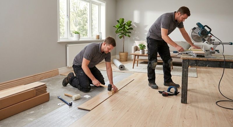 Laminate Wood Installation in Milford, NH