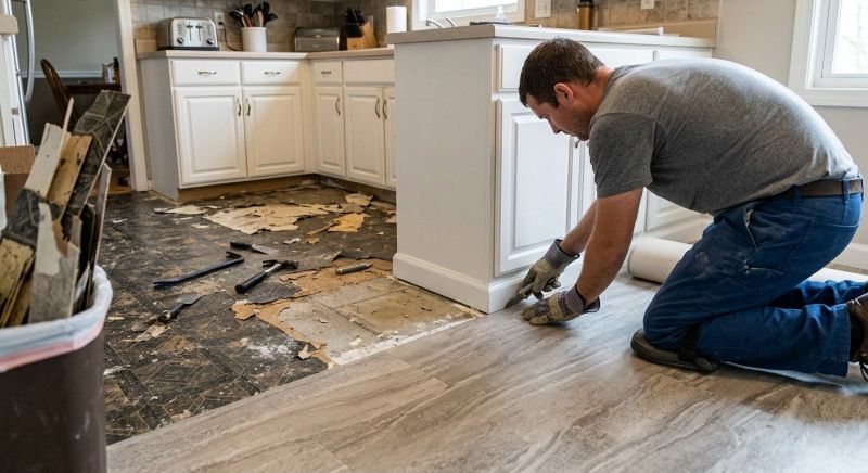 Linoleum Floor Installation in Hudson, NH