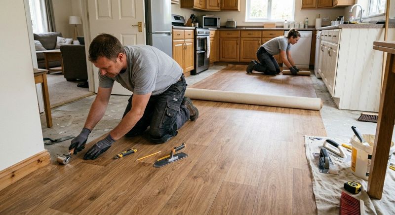 Linoleum Floor Installation in Milford, NH