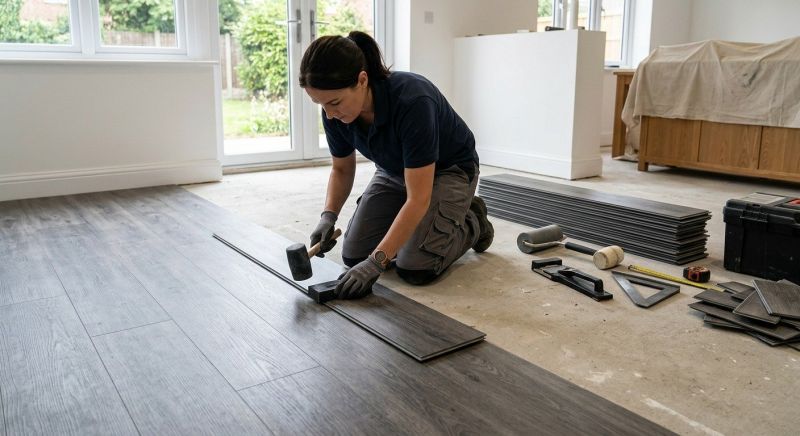 Luxury Vinyl Tile Installation in Sandown, NH