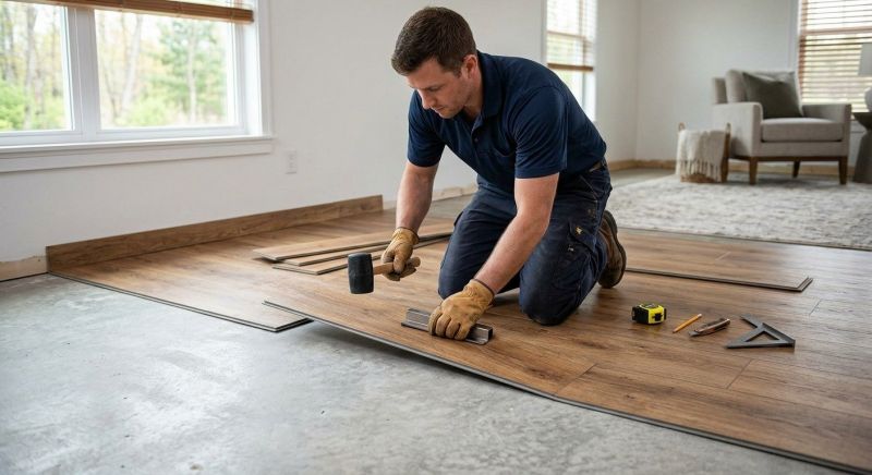 Luxury Vinyl Tile Installation in Wilton, NH