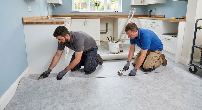 Sheet Linoleum Installation in Milford, NH