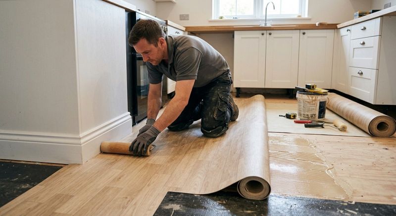 Sheet Linoleum Installation in Westminster, MA