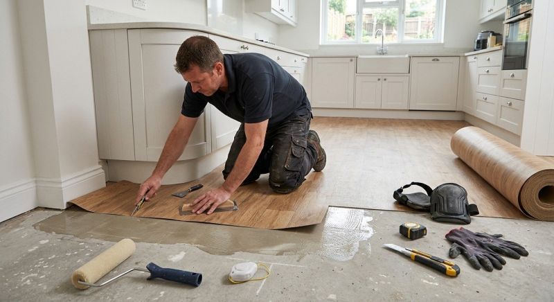 Sheet Linoleum Installation in Wilton, NH